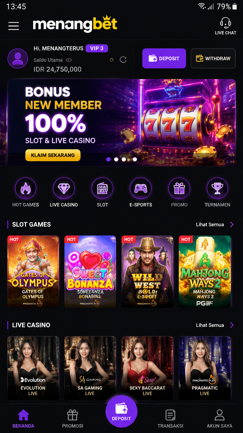 Screenshot 2 menangbet